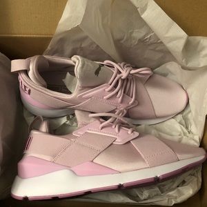 New Pink Puma Muse Sneakers